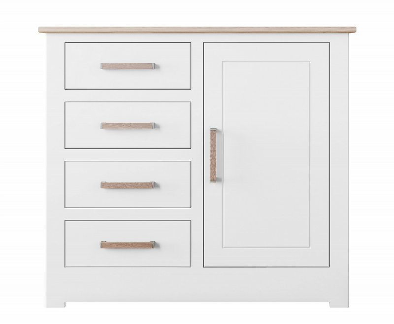 Hill and Hunter - Modo Dining Small 1 Door 4 Drawer Sideboard